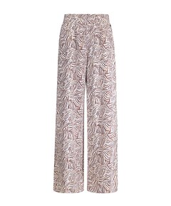 Print broek bruin