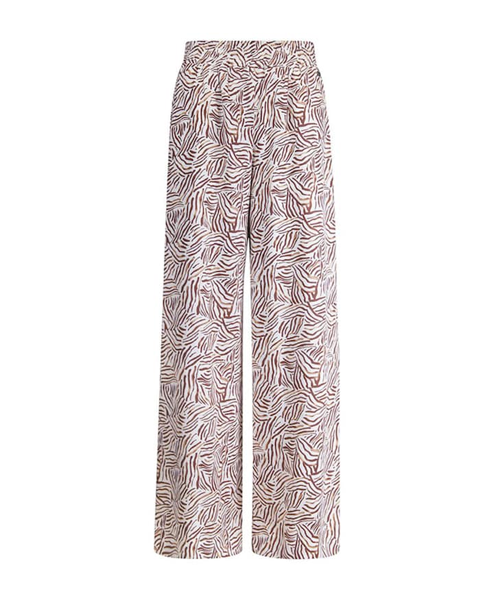 Print broek bruin