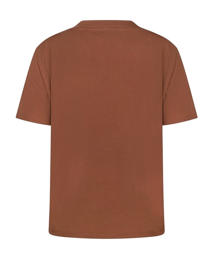 Dames T-shirt bruin