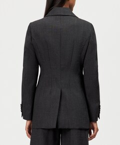 Dames blazer grijs