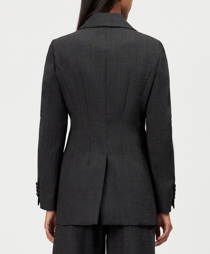 Dames blazer grijs