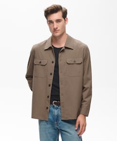 Heren overshirt beige