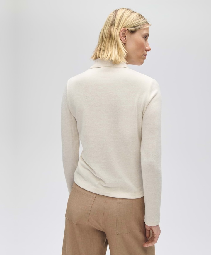 Dames polo ecru