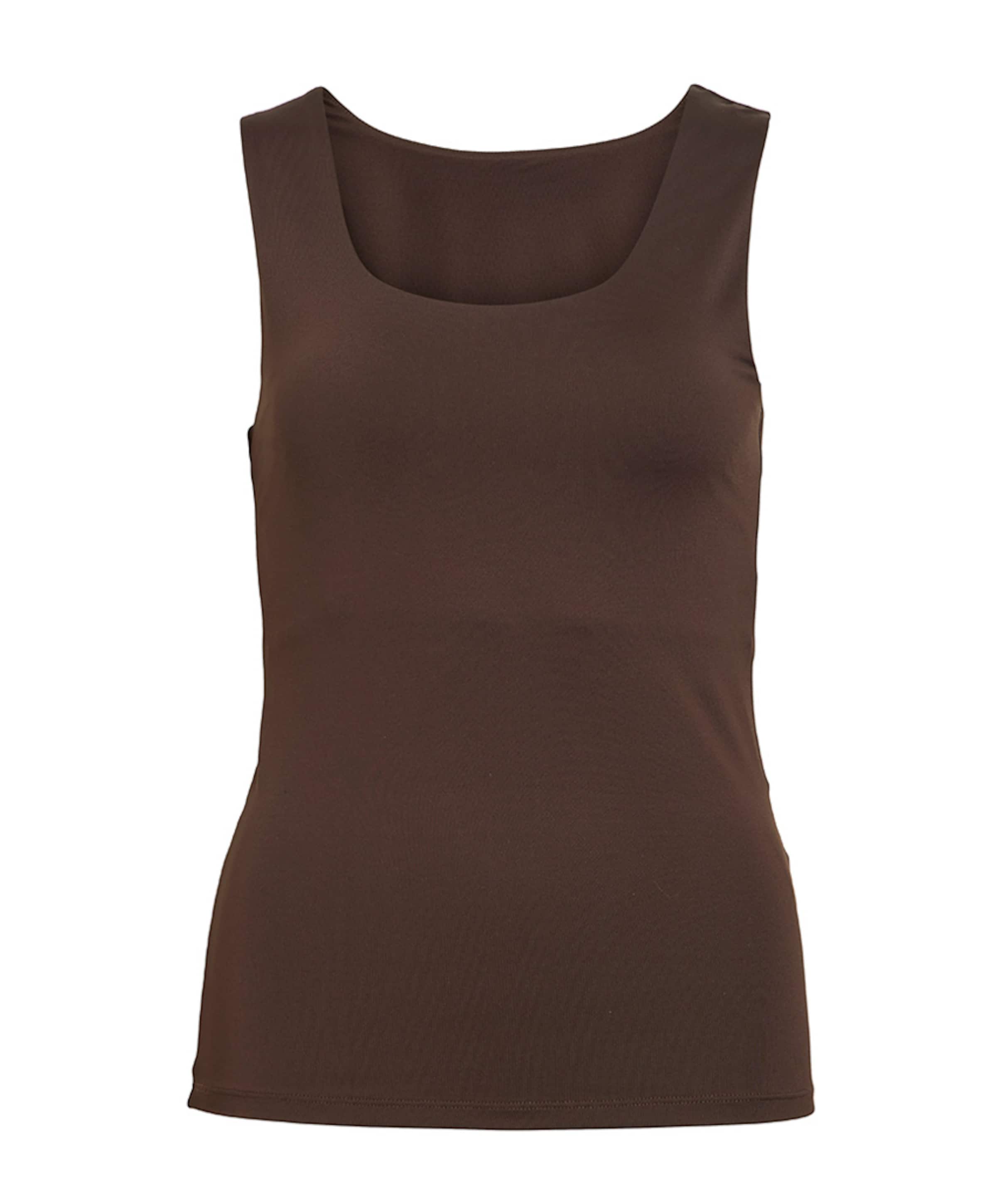 Dames top bruin