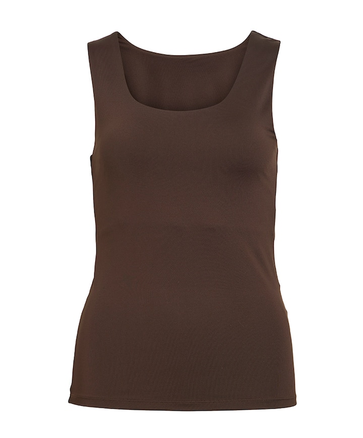 Dames top bruin