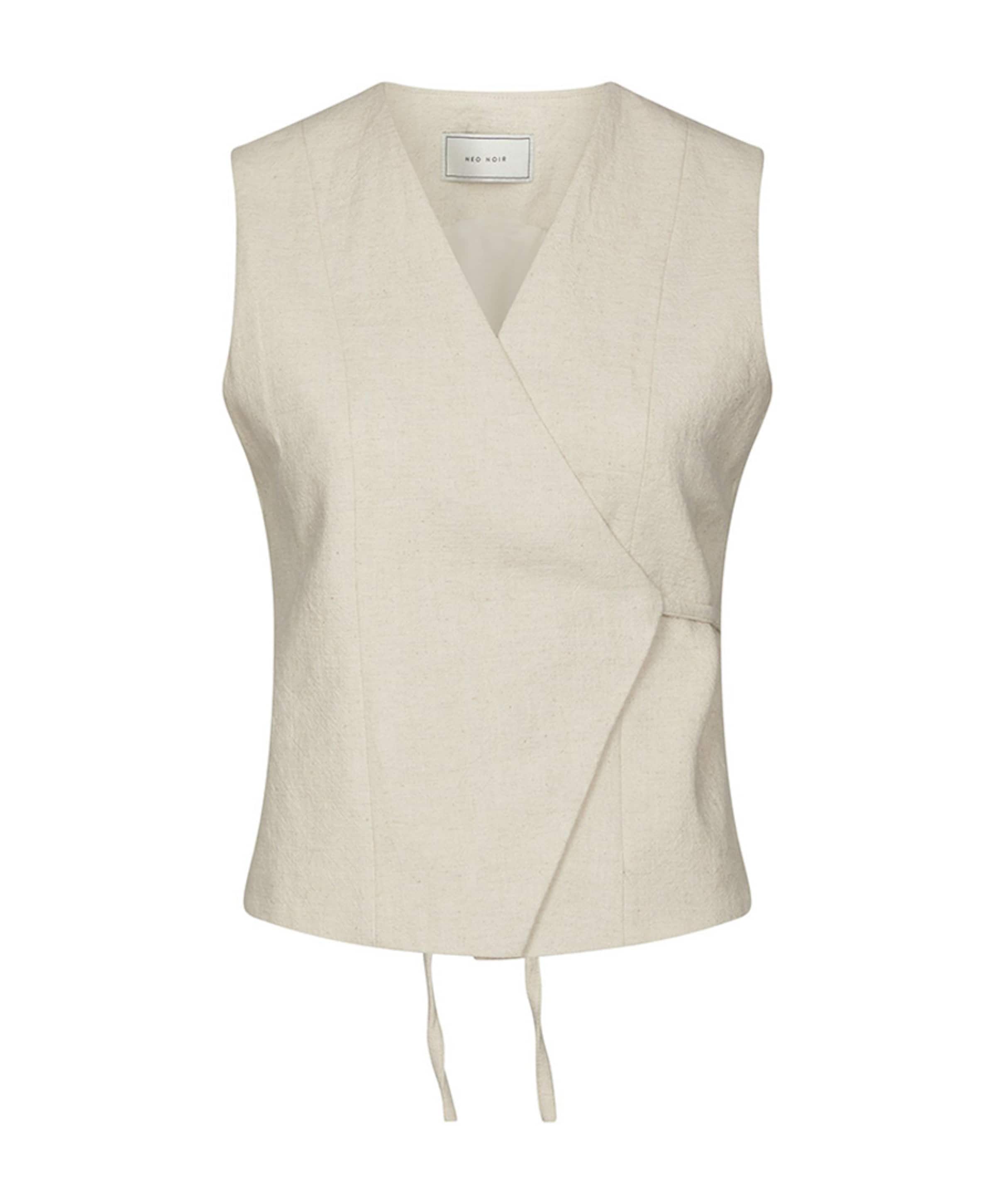 Dames gilet beige