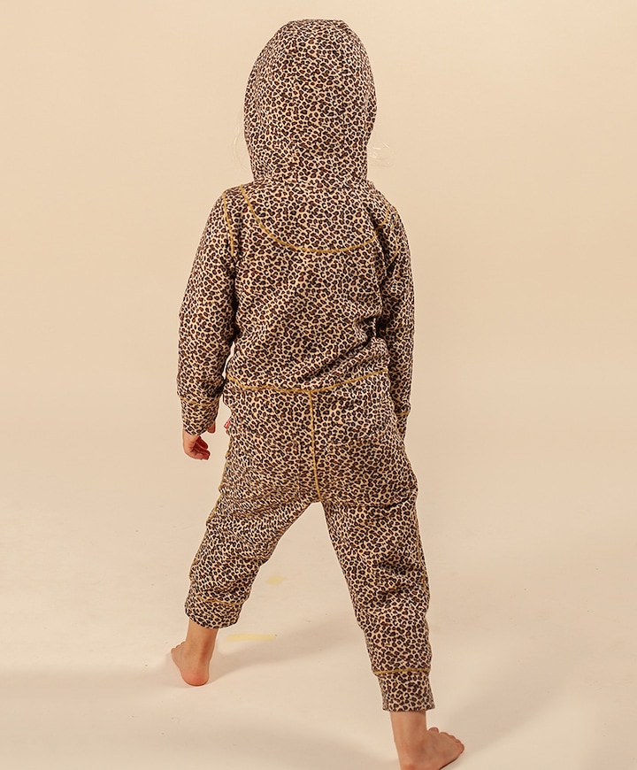 Meisjes pyjamaset bruin