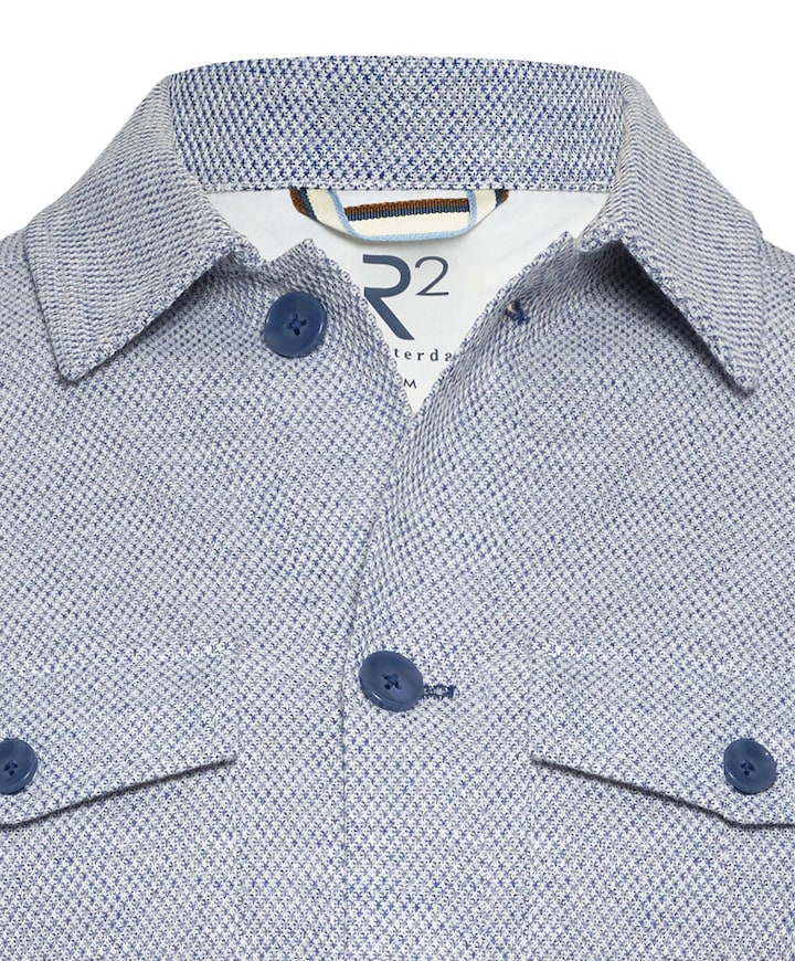 Heren overshirt blauw