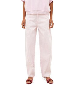 begum slub dames jeans roze