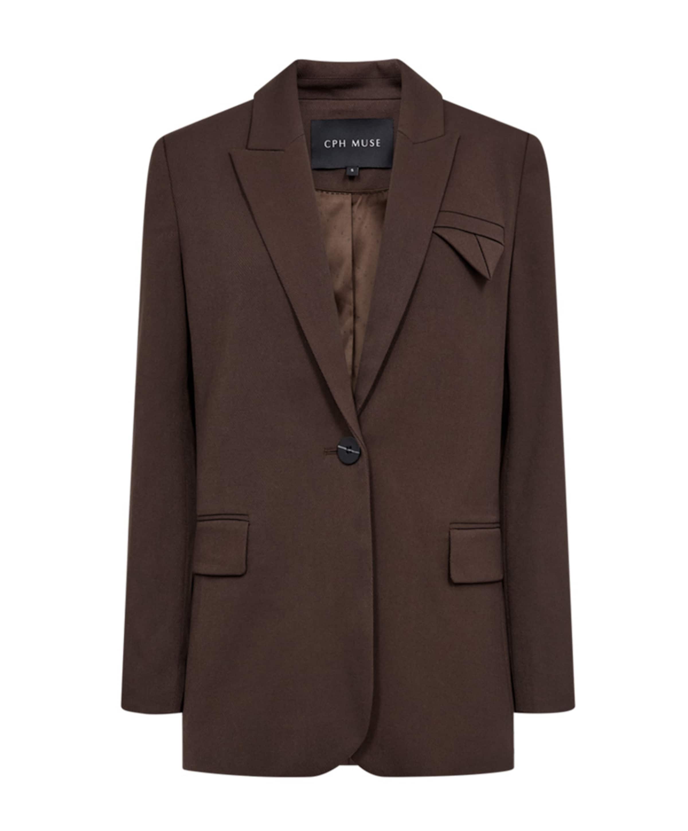 Dames blazer bruin