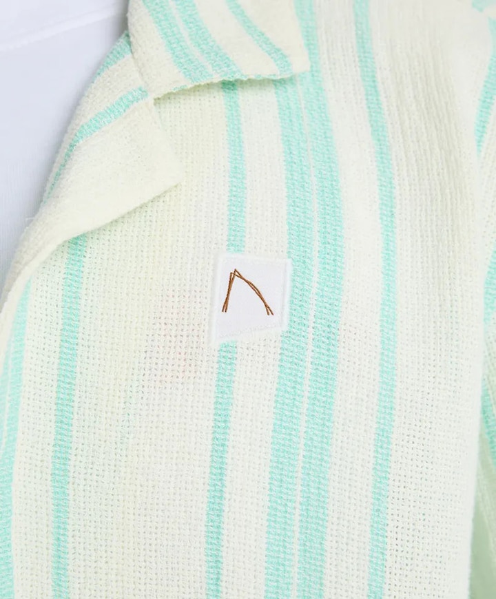 Heren overshirt blauw