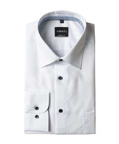 Heren overhemd lange mouw wit