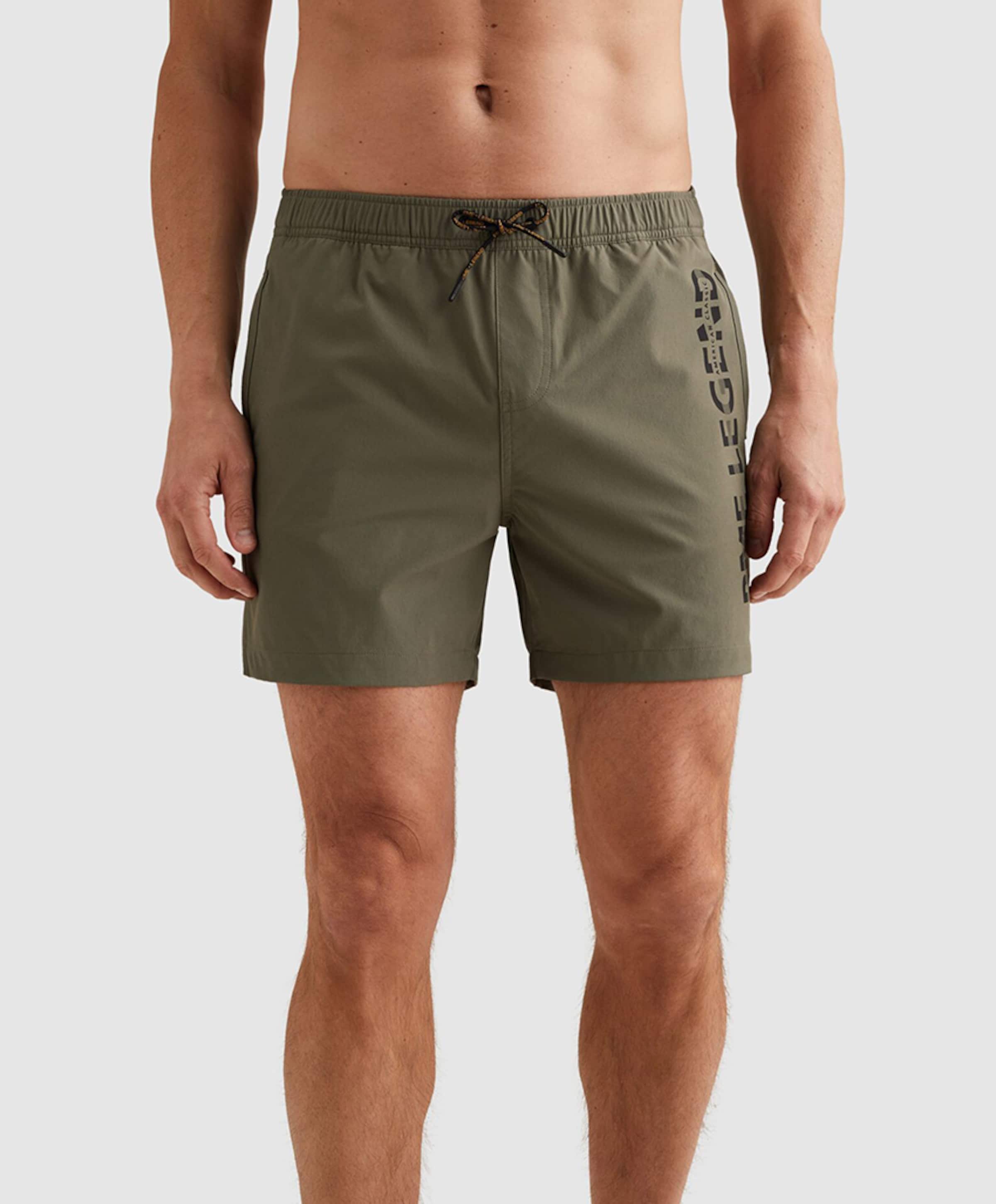 AIRFRAME BIG LOGO PRINT heren zwembroek groen