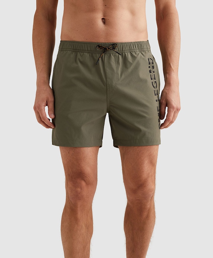 AIRFRAME BIG LOGO PRINT heren zwembroek groen