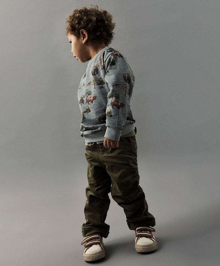 Jongens sweater grijs