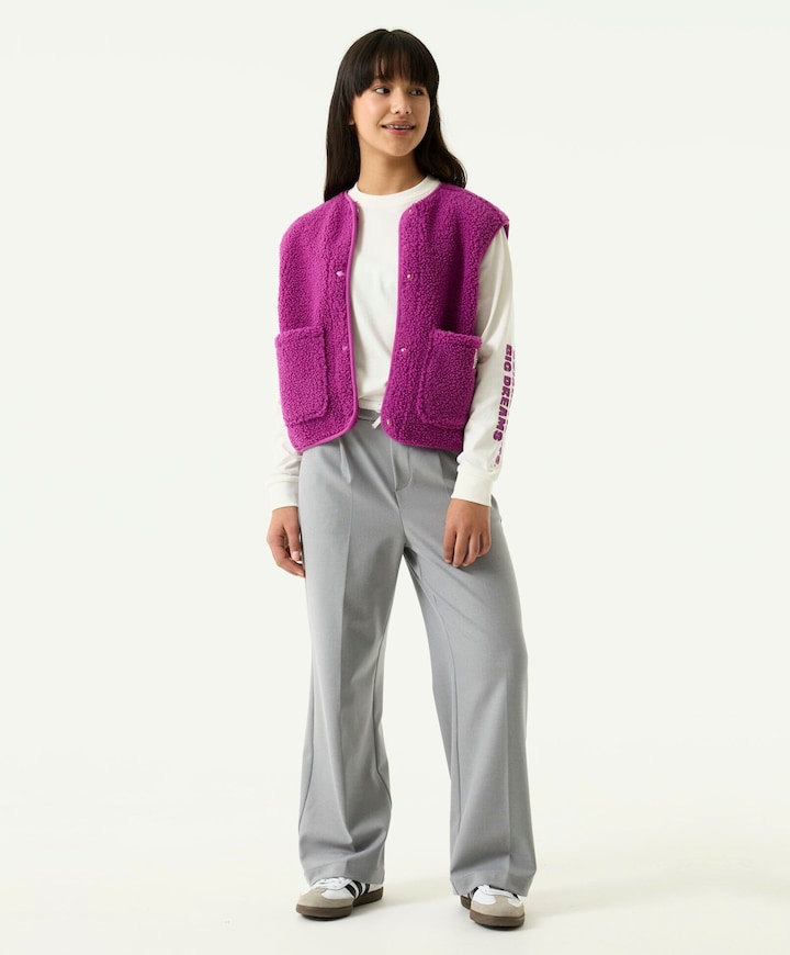 Meisjes gilet roze