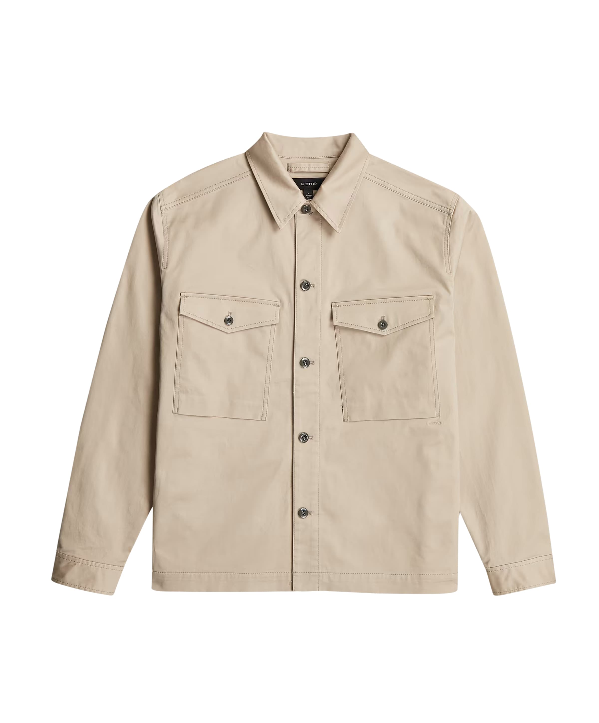 Heren overshirt beige