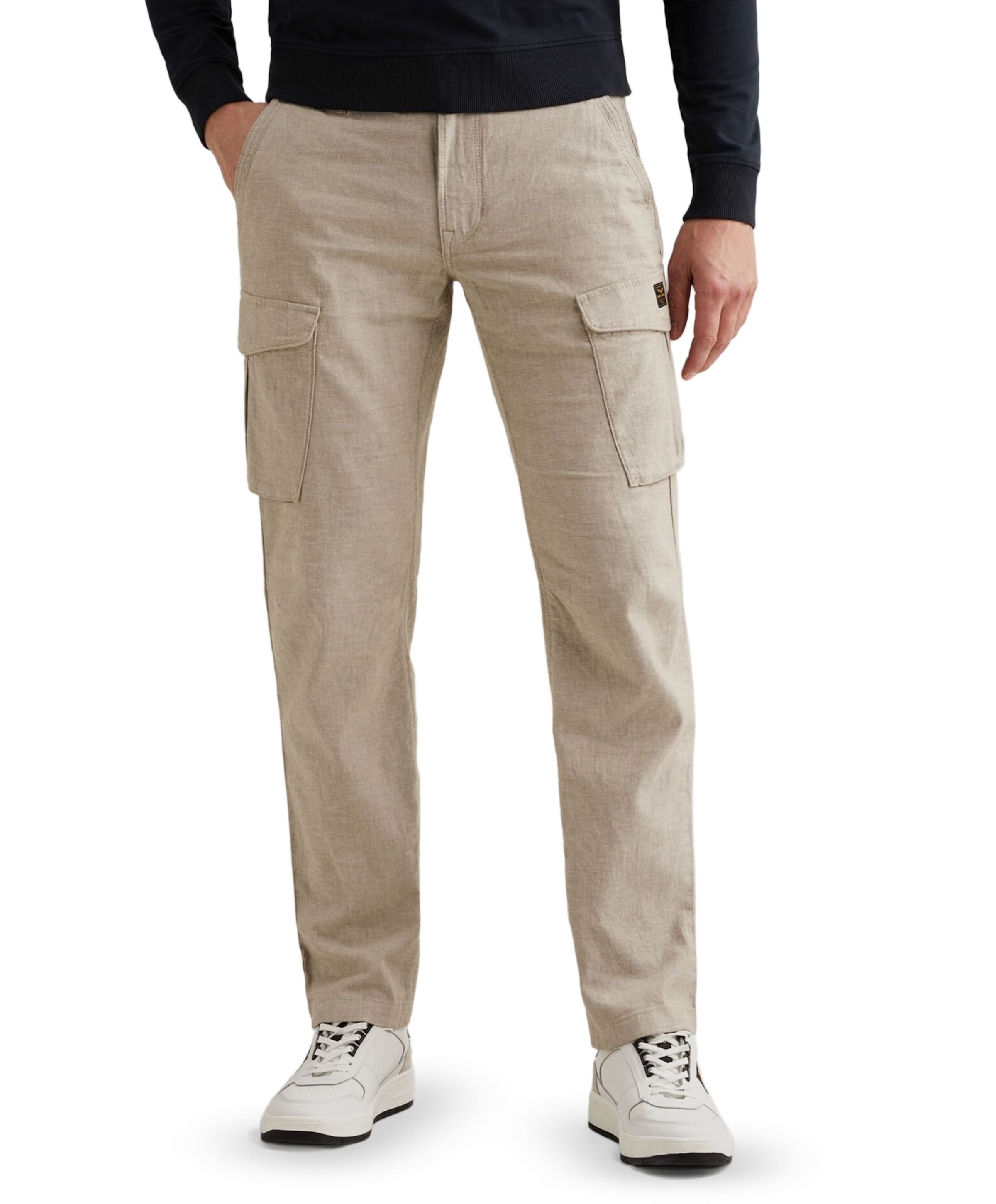 JETHEED PANTS STRUCTURED LINEN heren broek beige