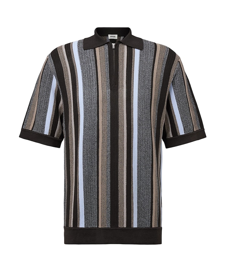 Heren polo bruin
