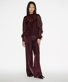 Dames blouse bordeaux