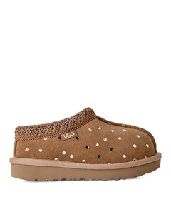 T TASMAN II SHINY DOTS meisjes enkellaarzen bruin