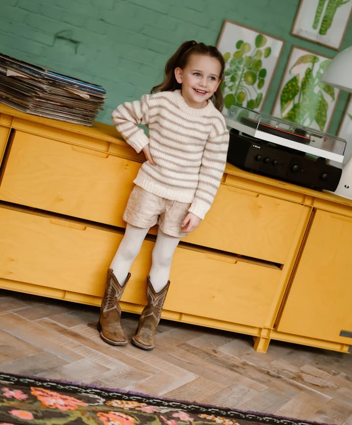 Fancy Paperbag korte broek beige