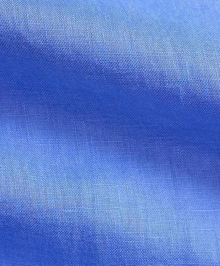 Heren overhemd lange mouw blauw