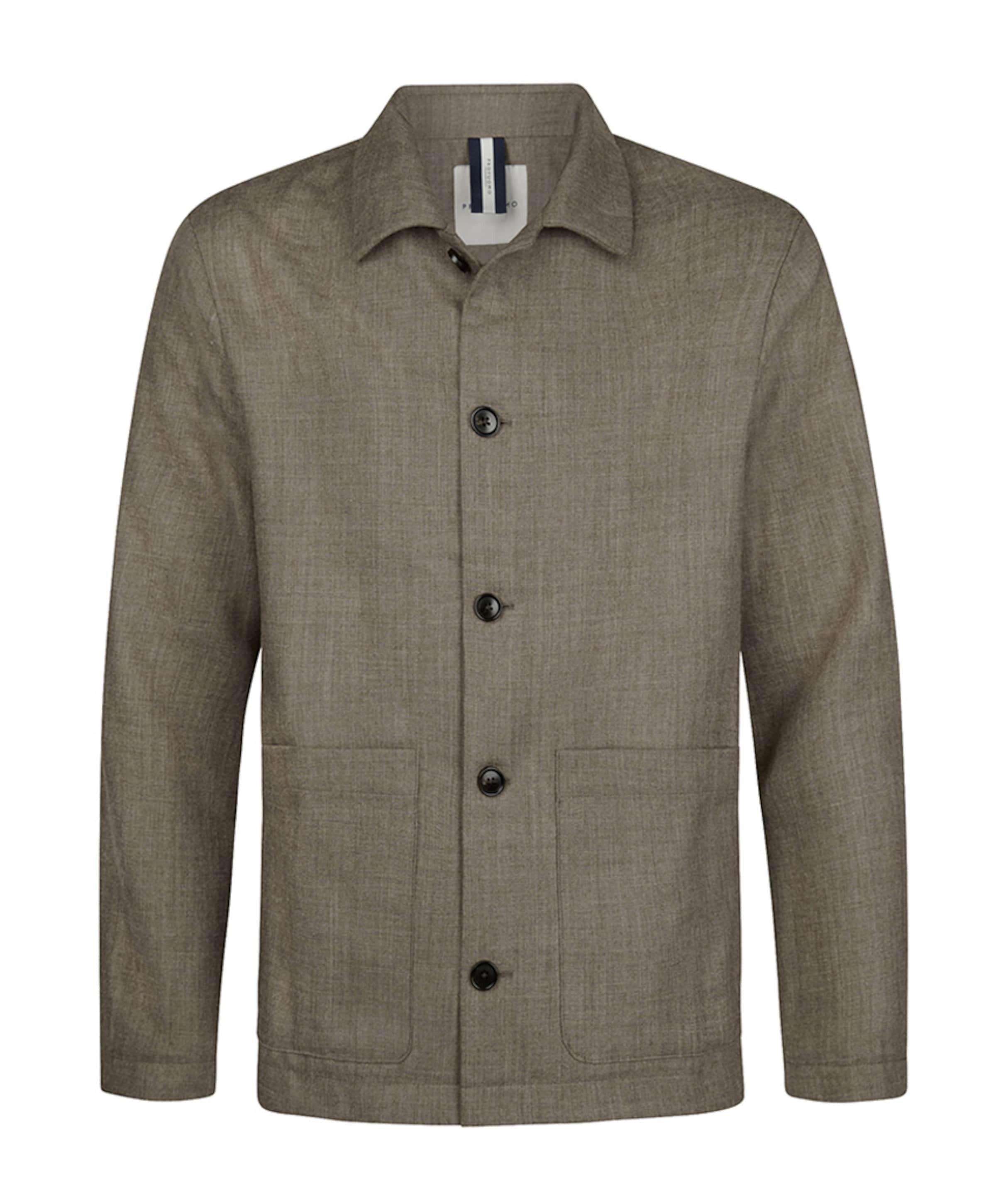 Heren overshirt bruin