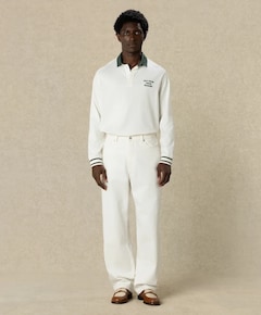 Heren polo ecru
