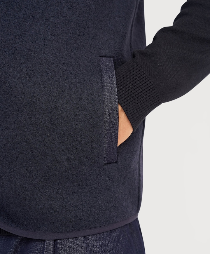 Heren gilet blauw