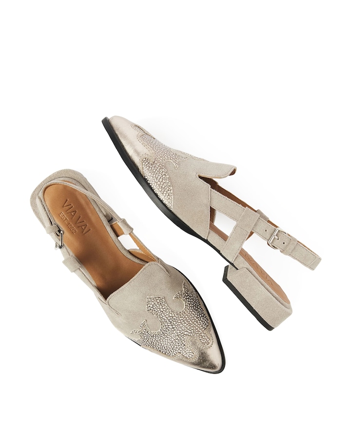 Jazz Vaienna dames slingbacks beige