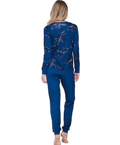 Dames pyjamaset blauw