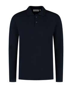 Heren polo blauw