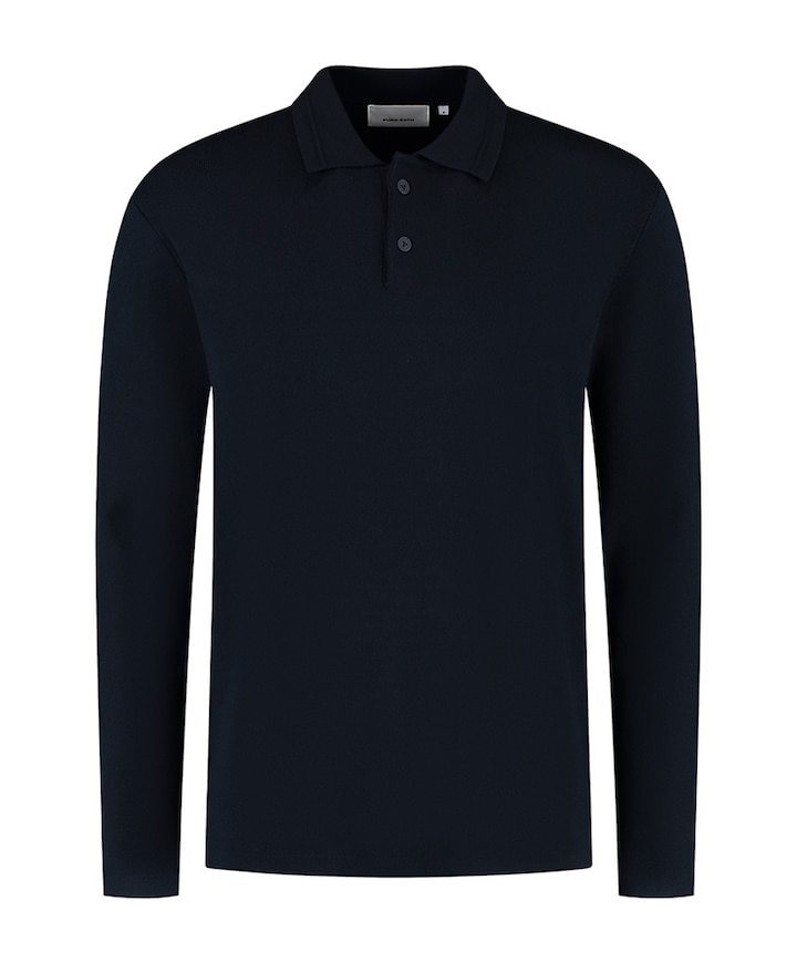 Heren polo blauw