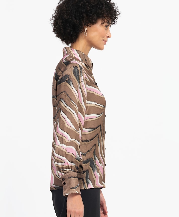 Dames blouse bruin