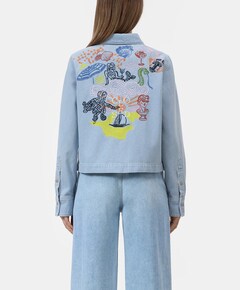 Dames blouse blauw