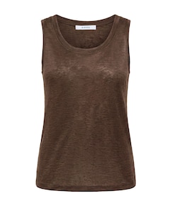 Dames top bruin