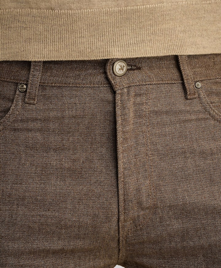 V40 RIDER BRUSHED MELANGE heren jeans bruin