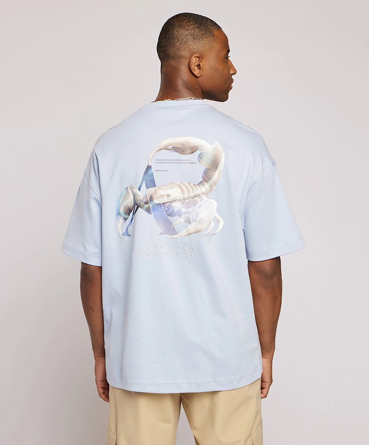 Heren T-shirt blauw
