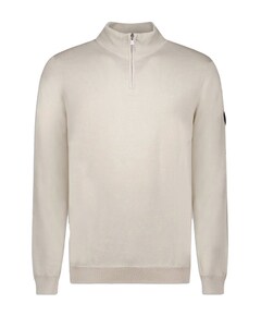 Trui met rits beige