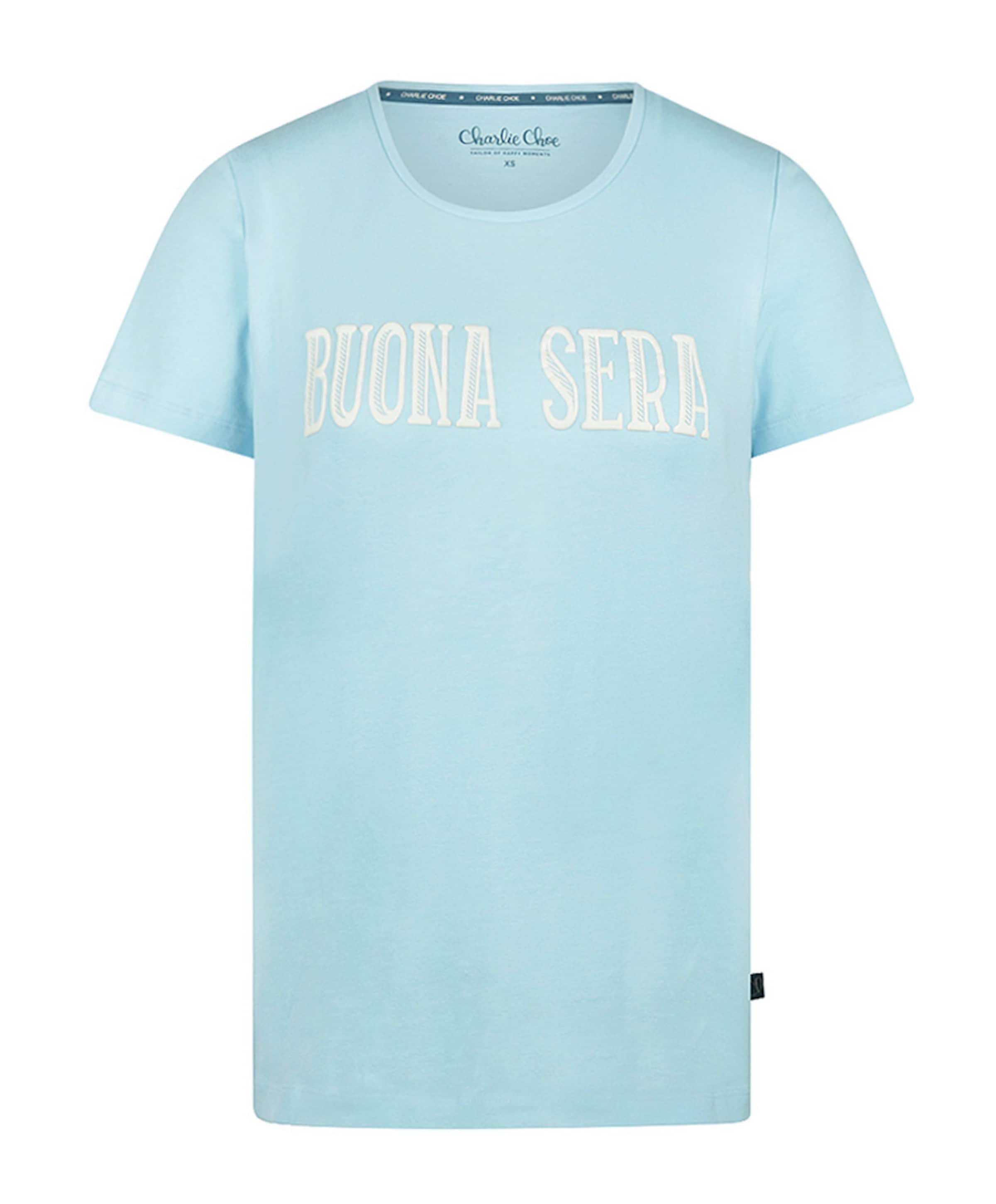 Dames pyjamatop blauw