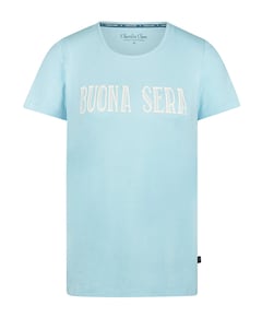 Dames pyjamatop blauw