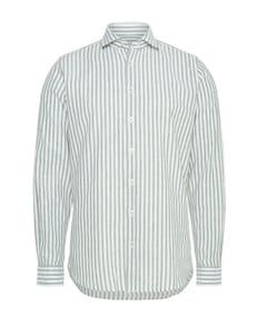 Heren overhemd lange mouw groen