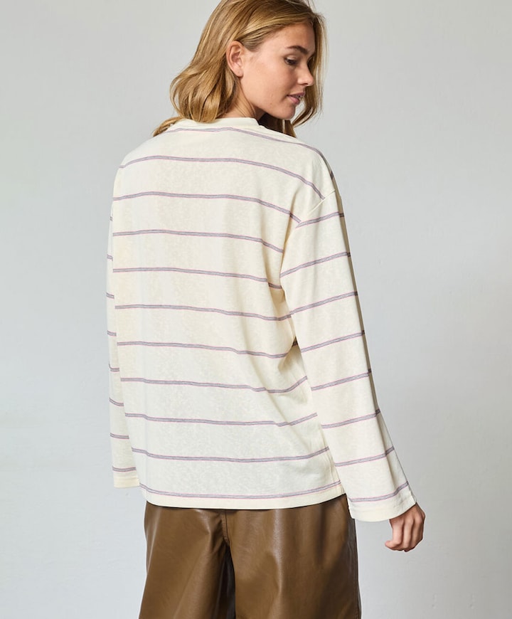 Dames longsleeve ecru