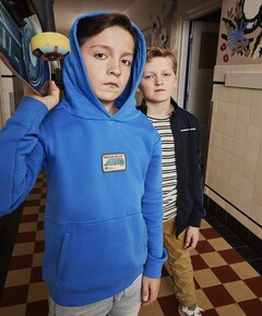 Jongens hoodie blauw