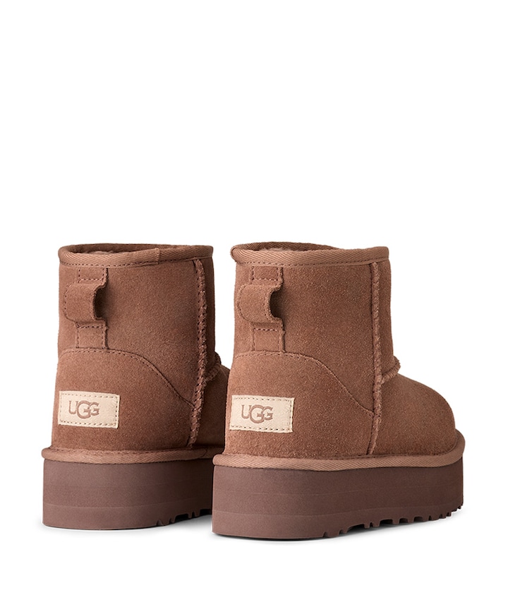 Classic mini platform meisjes enkellaarzen bruin