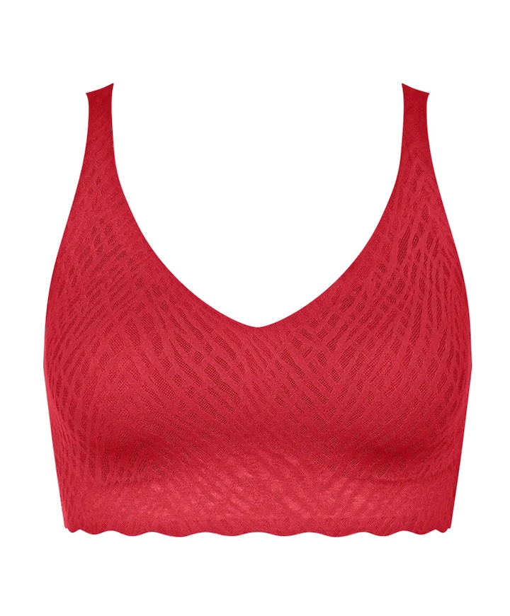Dames bralette rood