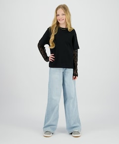 Meisjes longsleeve zwart