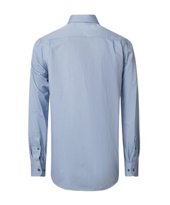 Heren overhemd lange mouw blauw