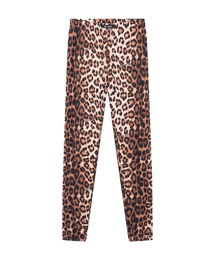 LEOPARD dames broek beige